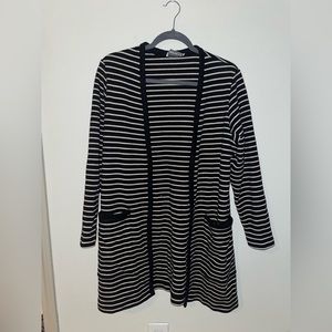 Long striped cardigan